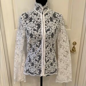 Elegant White Lace Blouse